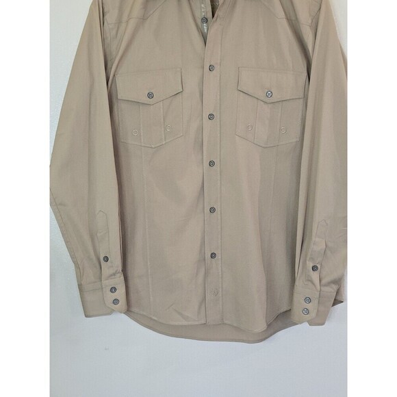 Bugatchi Umo Shaped Fit Shirt Mens Size Large Long Sleeve Button Up Pockets - Picture 4 of 13